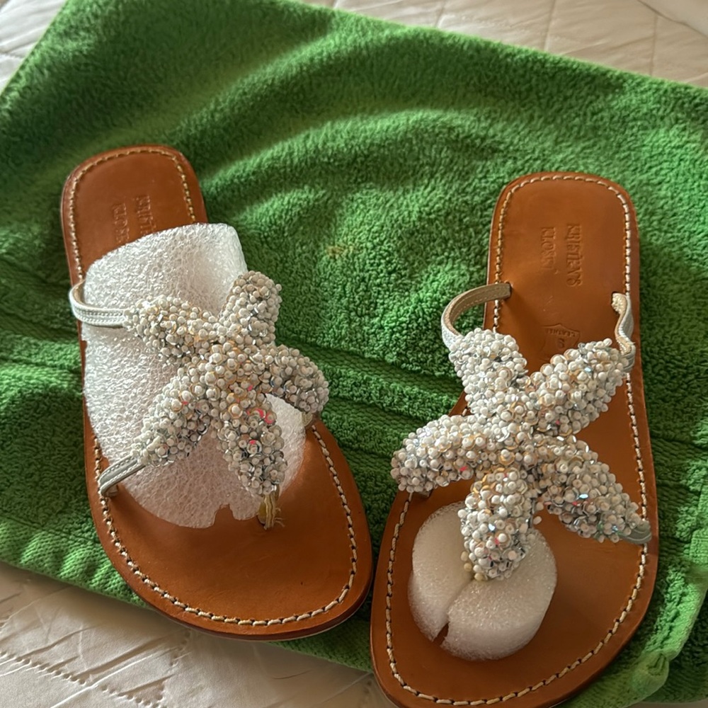 Starfish shimmery sandal